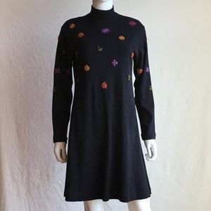 Karin Stevens Black Sweater Dress